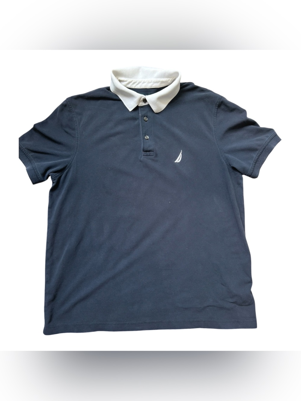 Nautica Men’s Navy Blue Collared Shirt Size XL